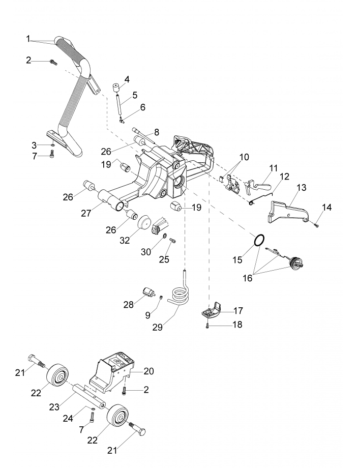 Бак Oleo-Mac 963TTA