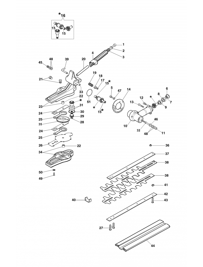 Нож и крепление Oleo-Mac BС 280 H