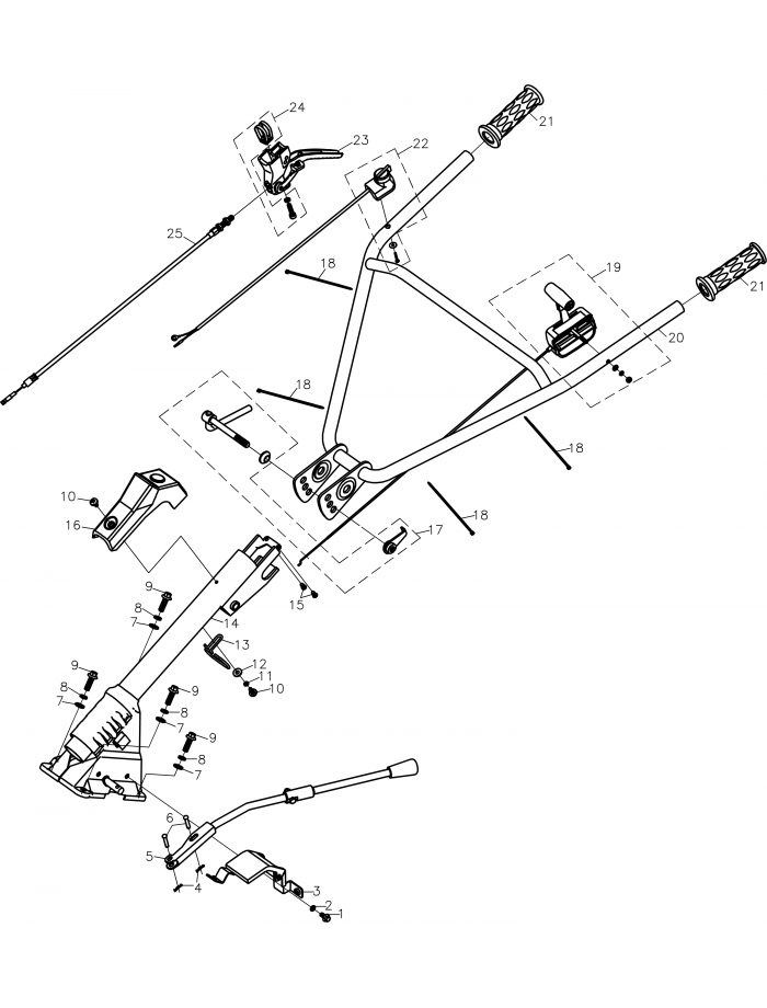 Руль Oleo-Mac MH197RK